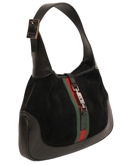 vintage gucci suede handbag.